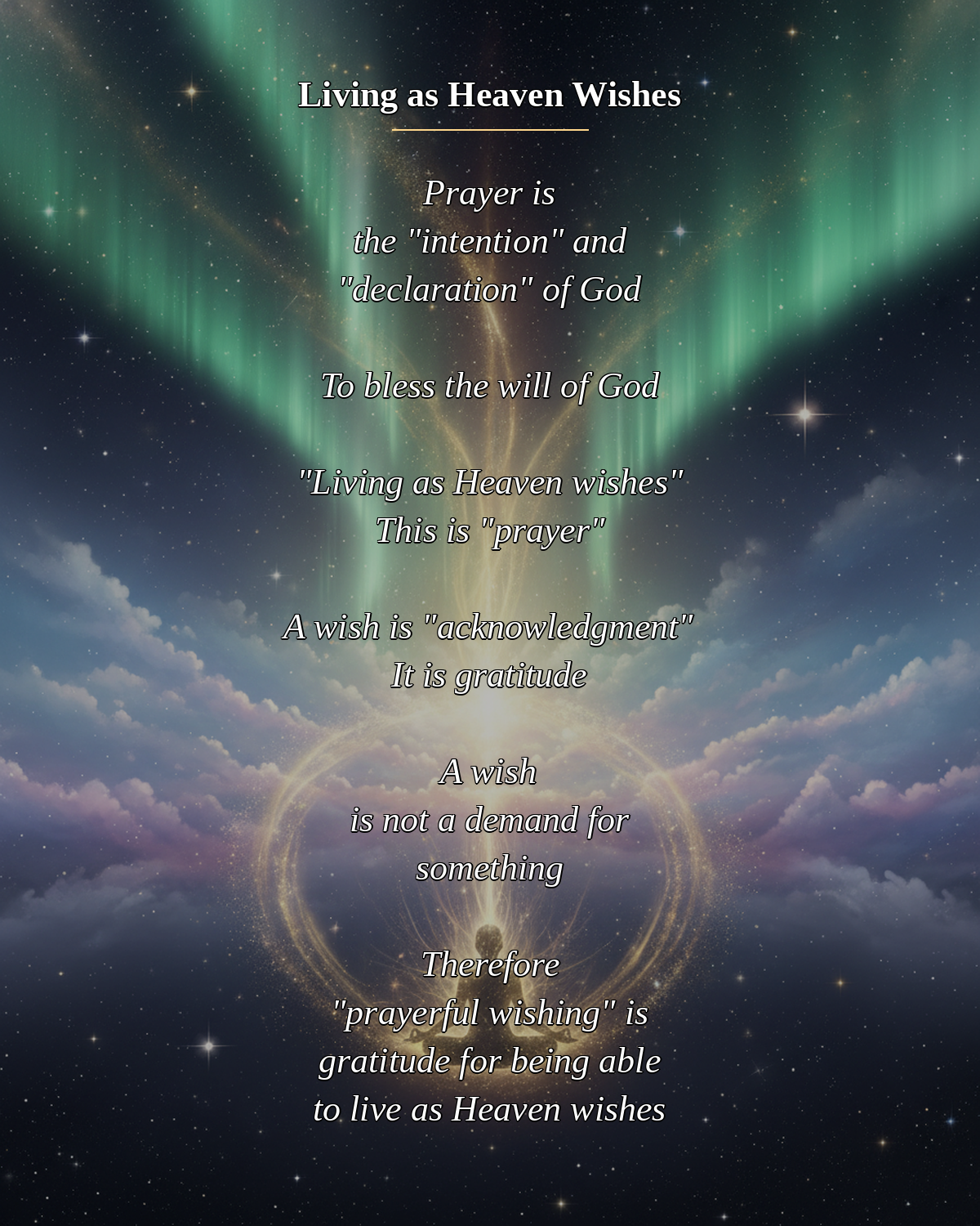 №016_Living as Heaven Wishes