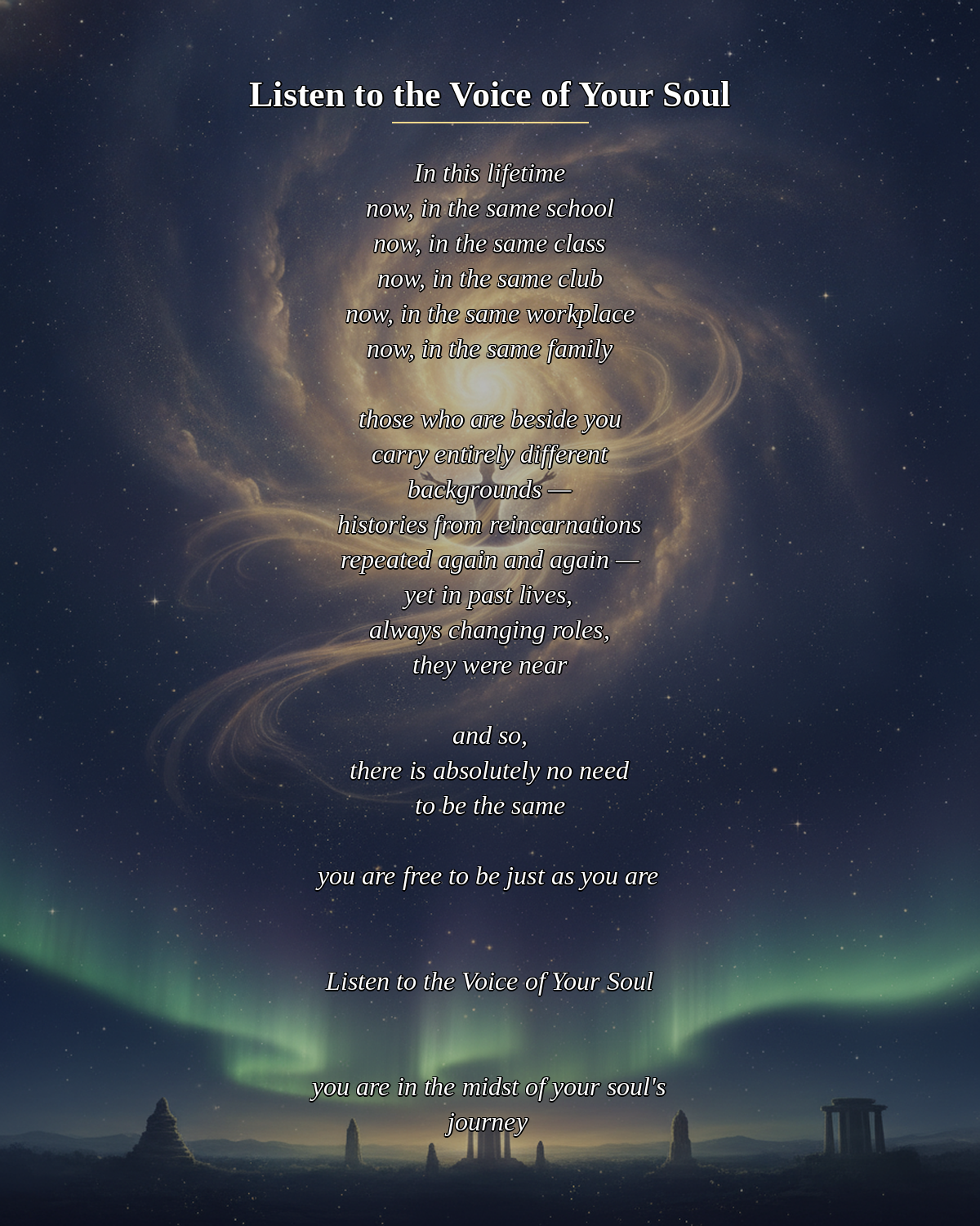 №051_Listen to the Voice of Your Soul