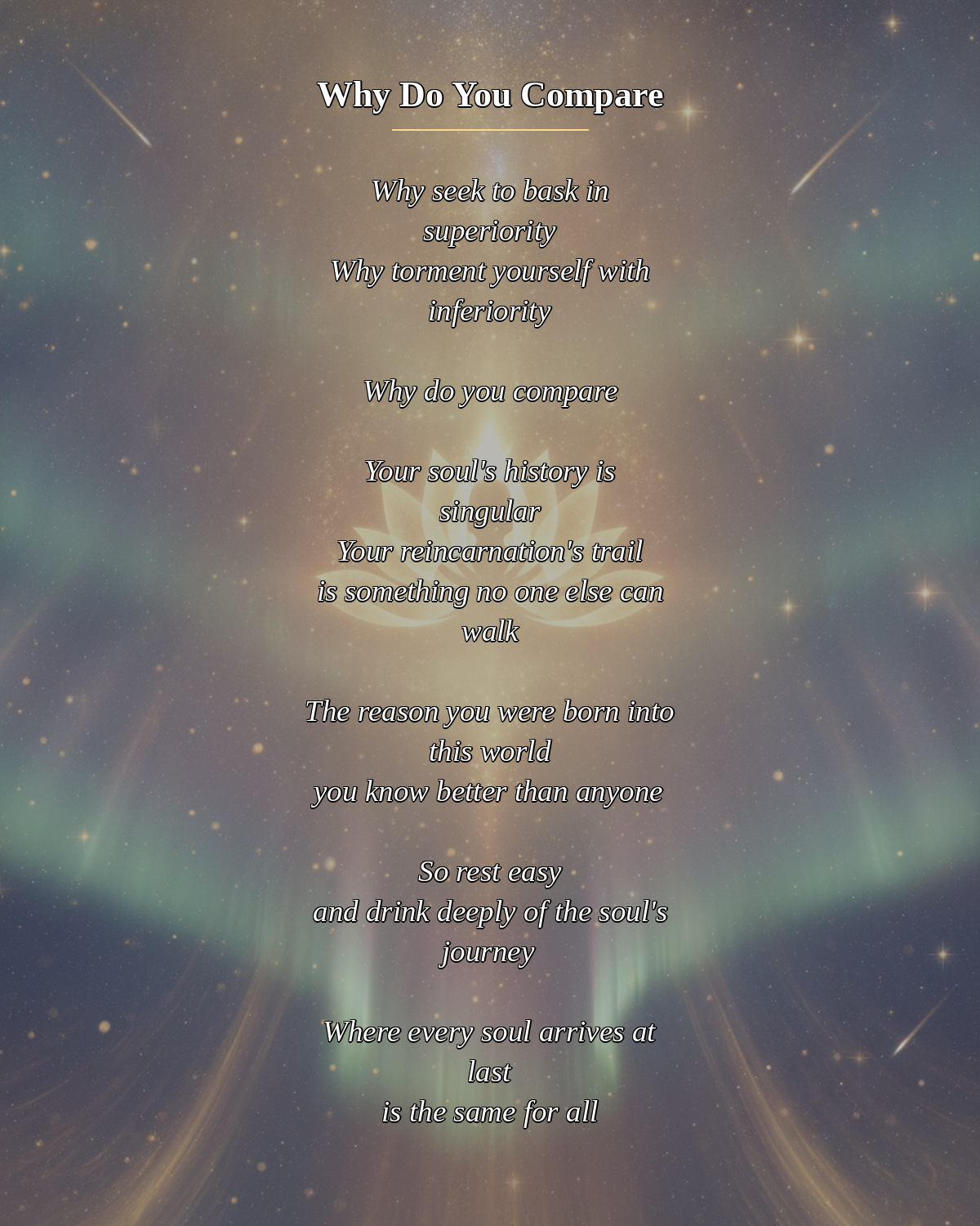 №052_Why Do You Compare