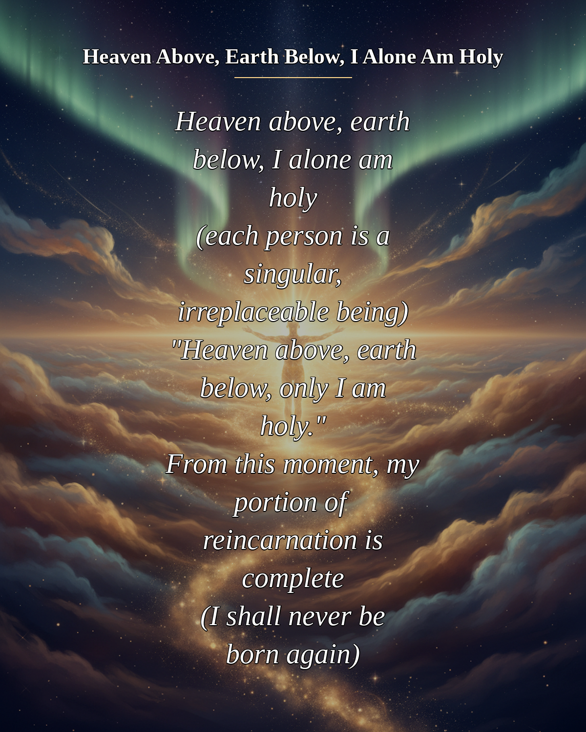 №070_Heaven Above, Earth Below, I Alone Am Holy