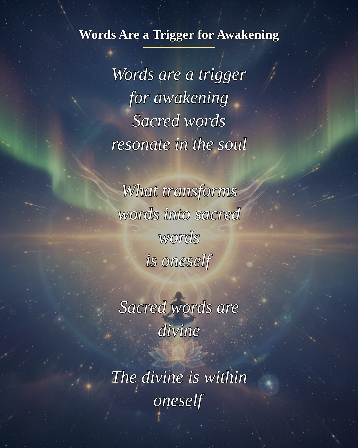 №087_Words Are a Trigger for Awakening