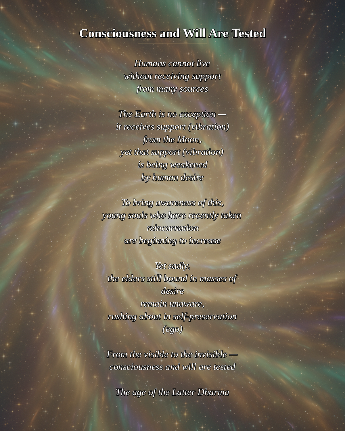 №089_Consciousness and Will Are Tested