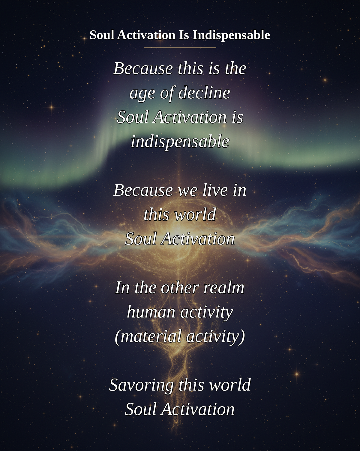 №105_Soul Activation Is Indispensable