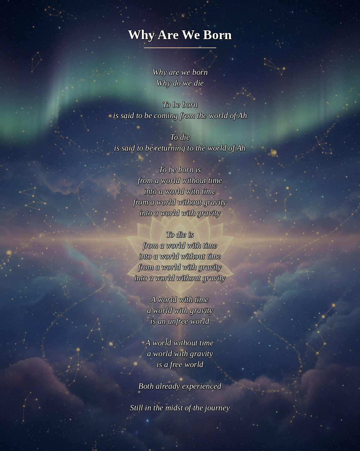 №107_Why Are We Born