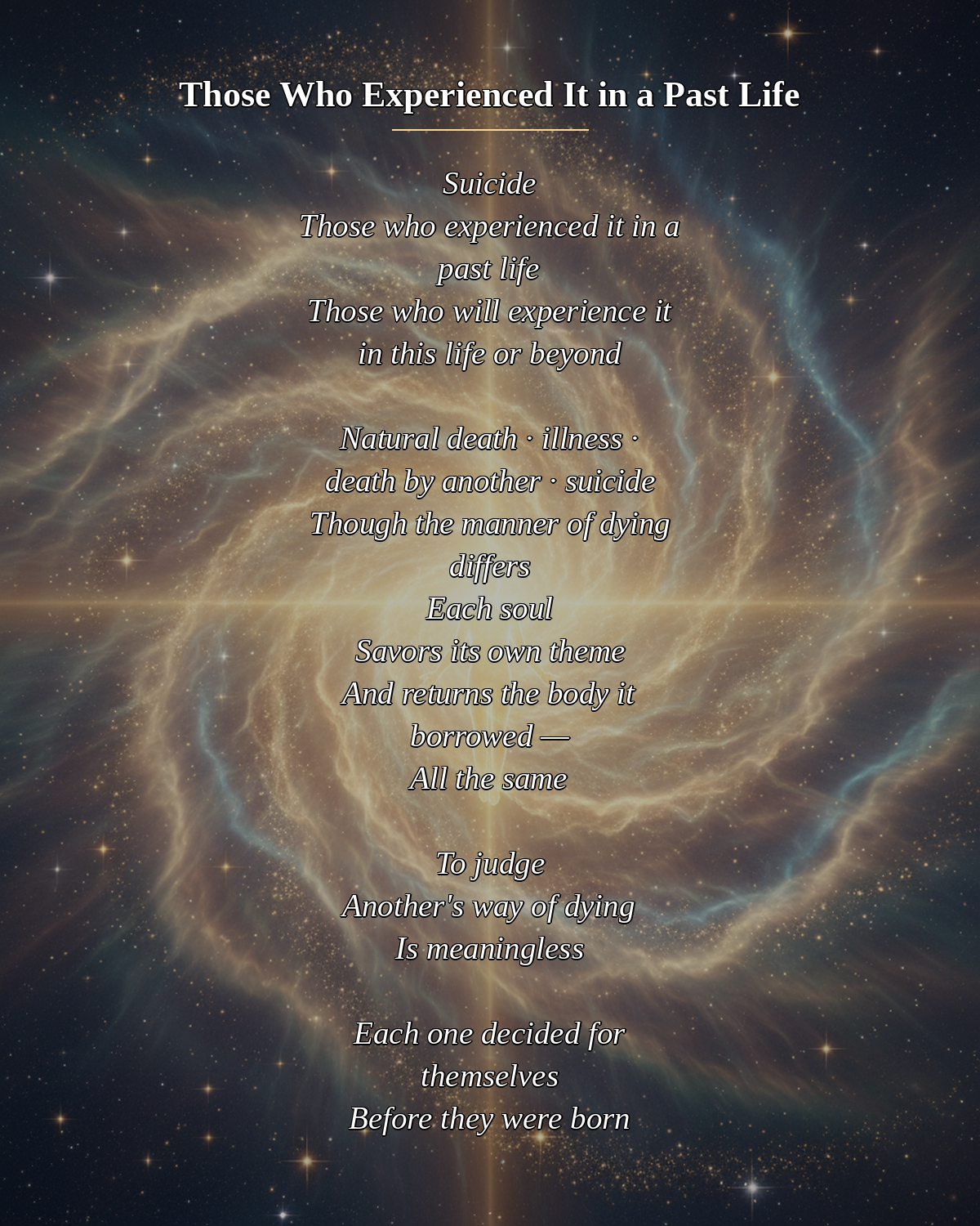 №117_Those Who Experienced It in a Past Life