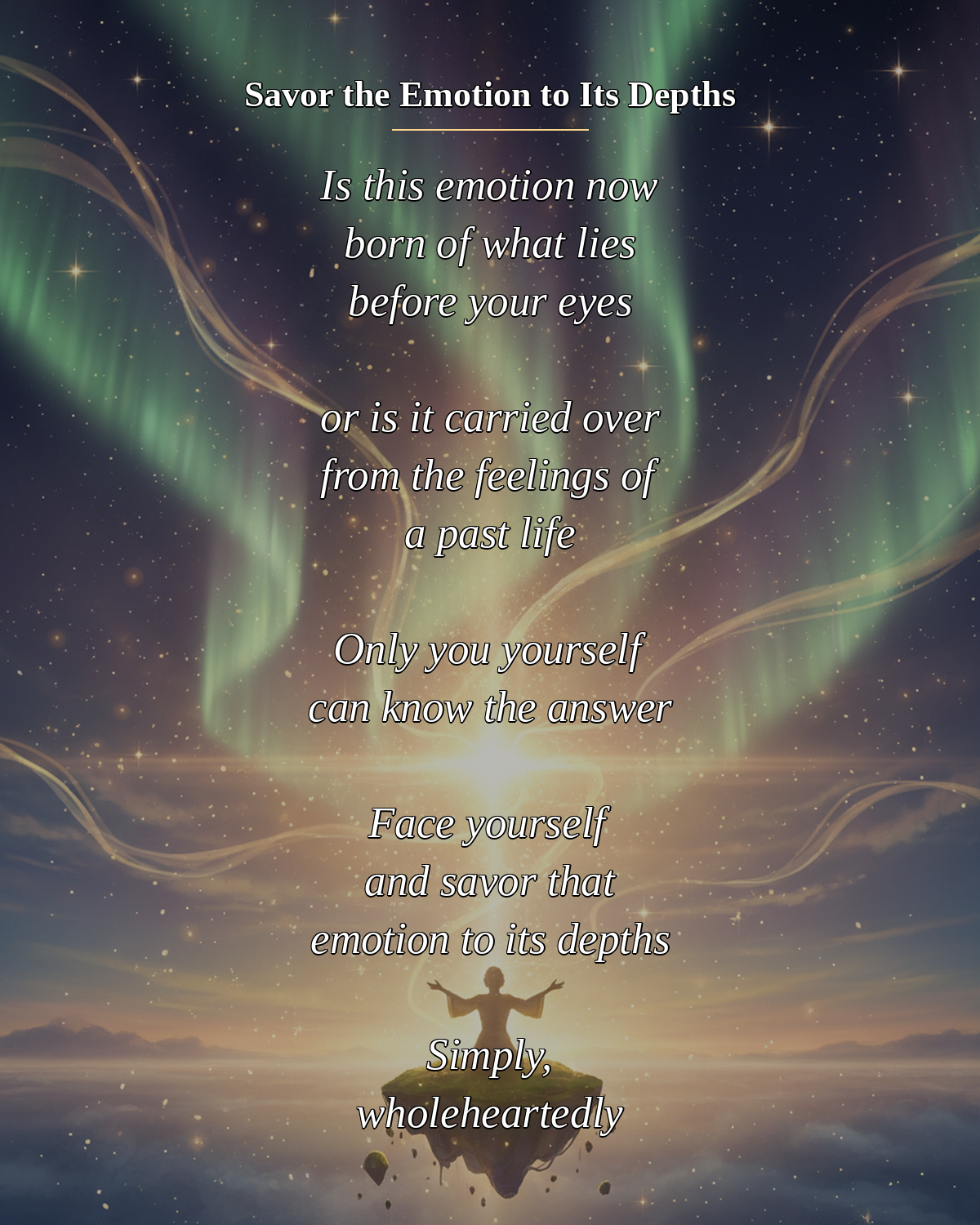 №118_Savor the Emotion to Its Depths