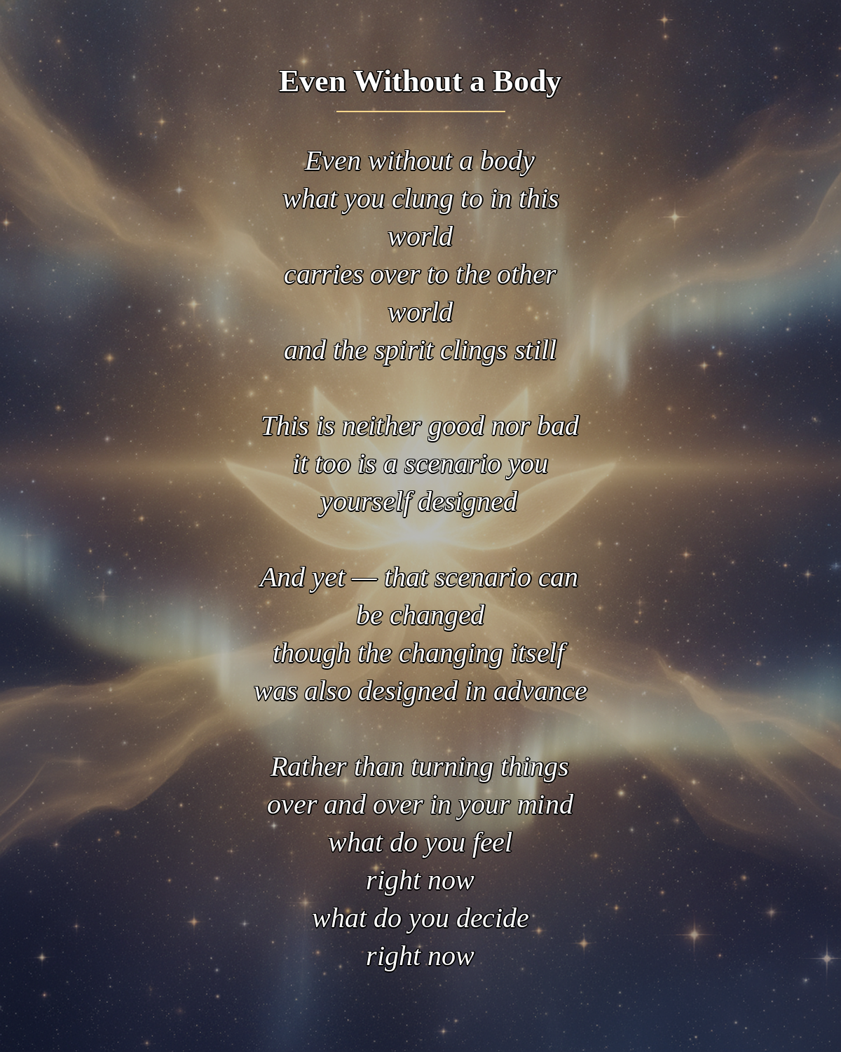 №127_Even Without a Body