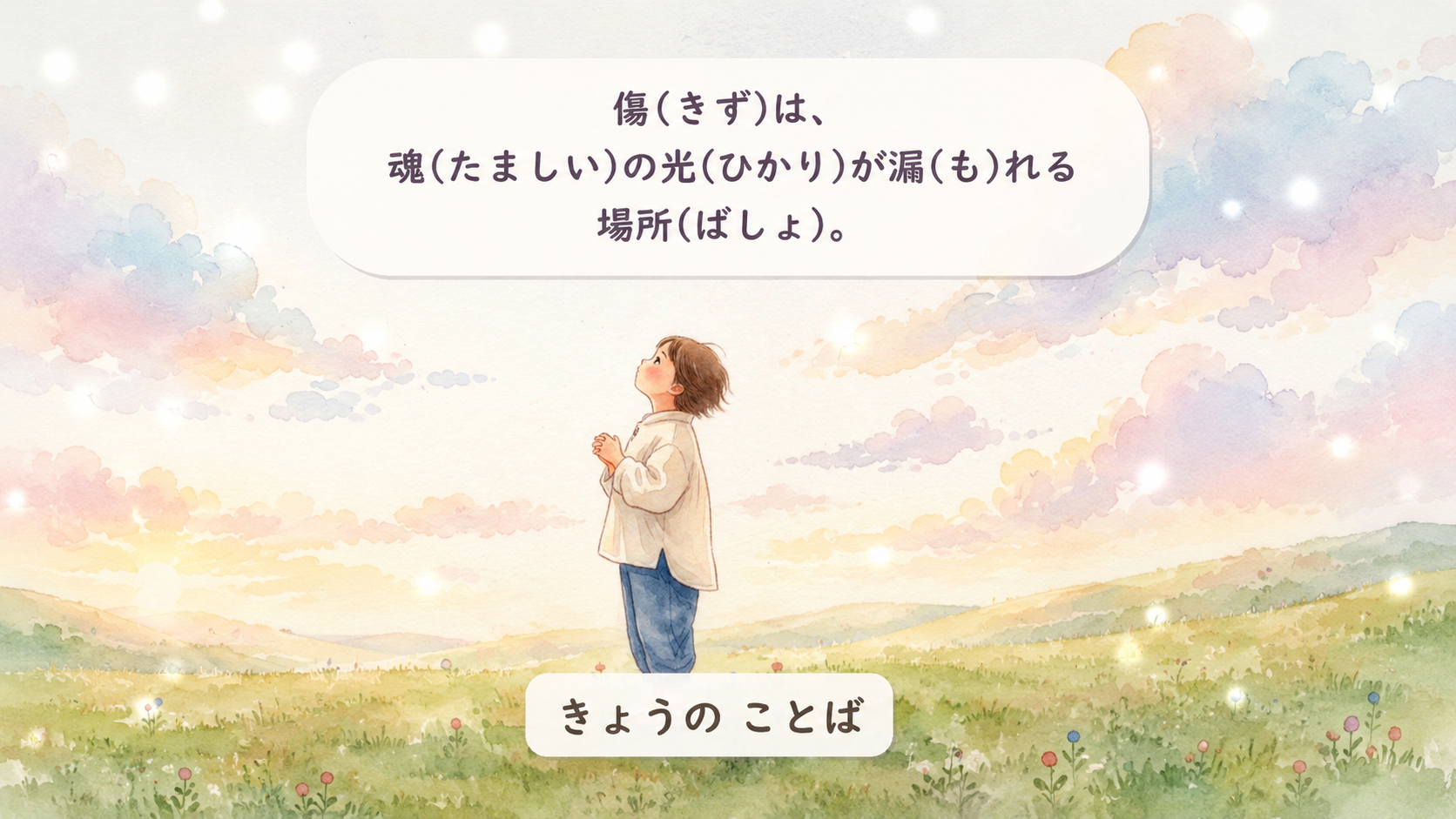 12,傷は、魂の光が漏れる場所