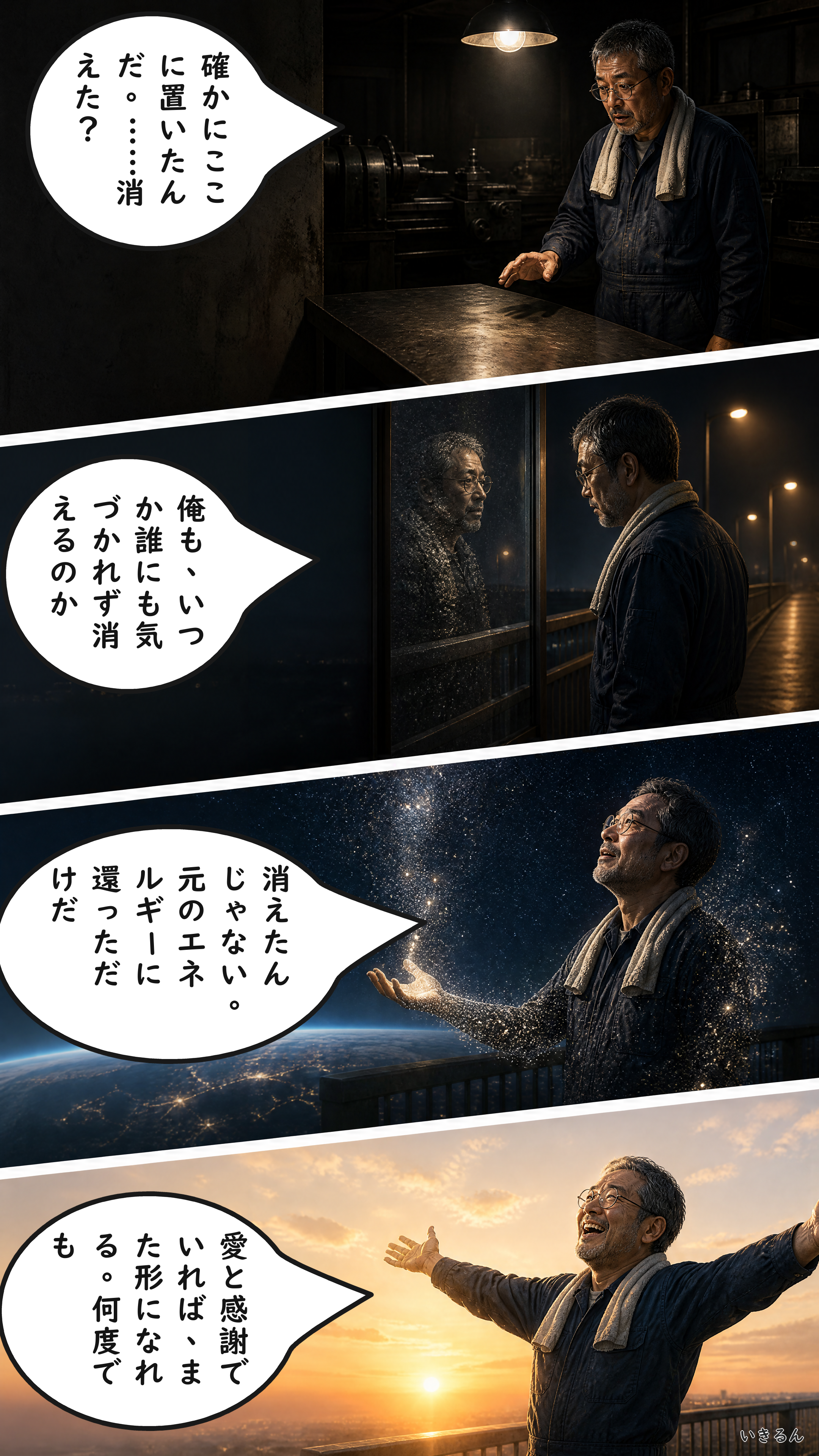 忽然と消える